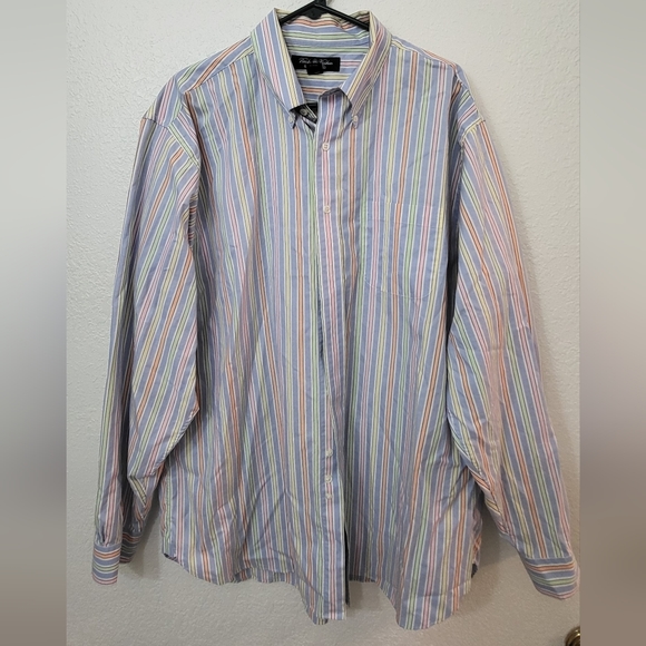 Brooks Brothers Country Club Egyptian Cotton Button Shirt Men's XL - Picture 2 of 5